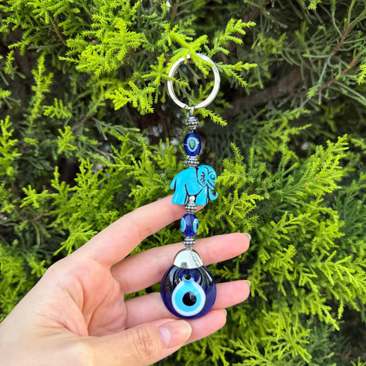 Elephant Keychain, Protection Keychain, Lucky Keychain
