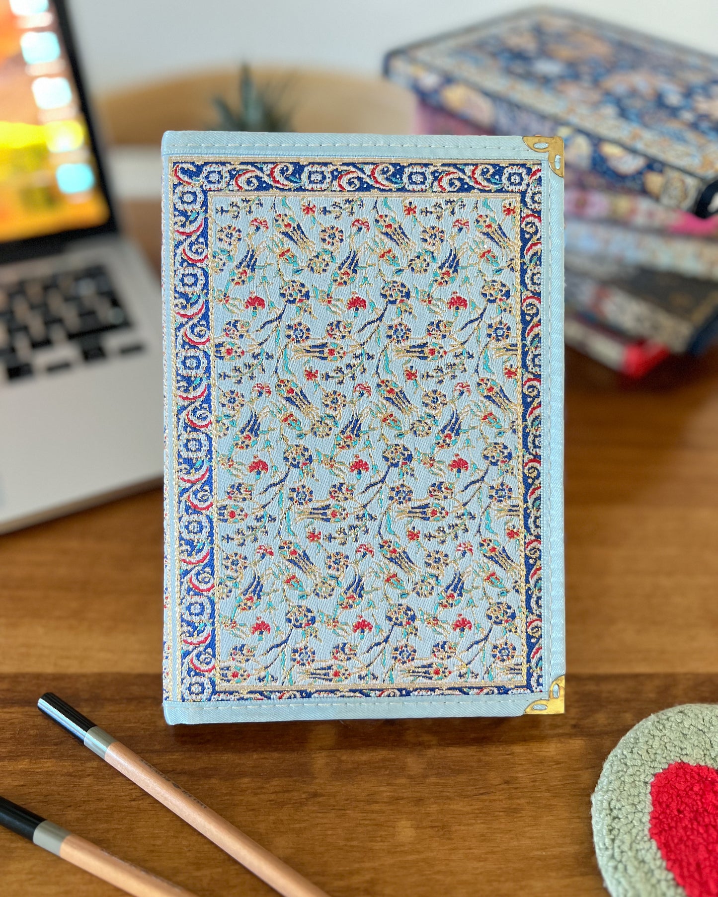 Floral Boho Notebook, Large Lined Journal