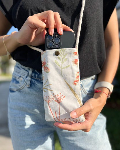 Fabric Phone Bag, Crossbody Phone Bag