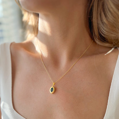 Cute Necklace, Gold Plated 925 Sterling Silver Necklace