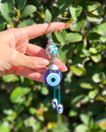 Evil Eye Keychain, Handmade Boho Keychain, Cute Keychain