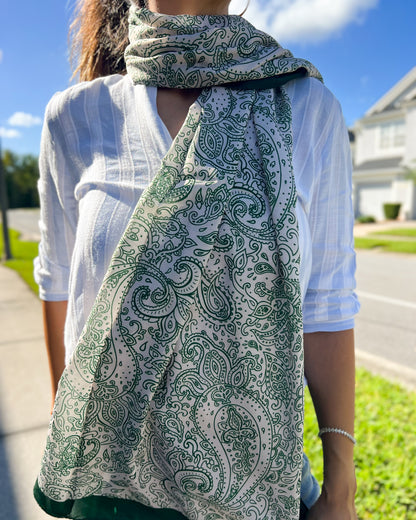 Luxury Wrap, Soft Shawl for Women, Paisley Wrap