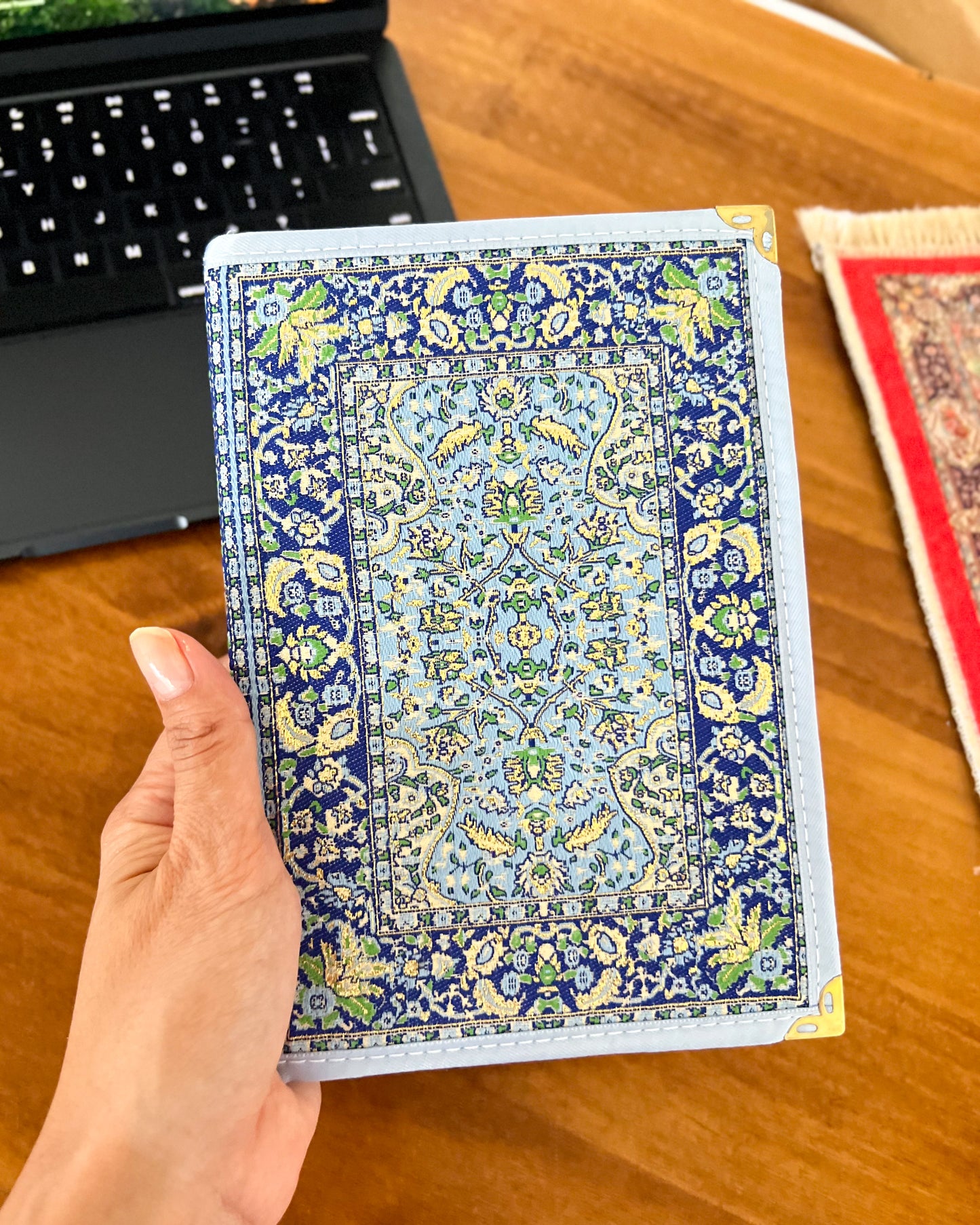 Handmade Notebook for Women, Fabric Journal, Cute Notebook