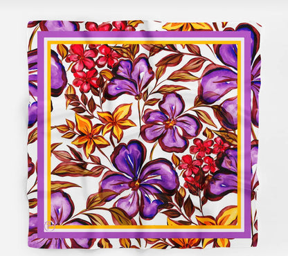 Floral Bandana, Luxury Bandana, Satin Bandana