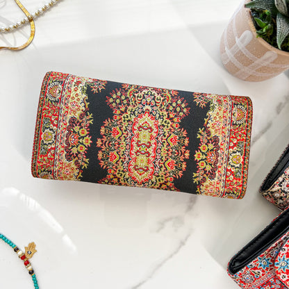 Rug Design Wallet, Medium Wallet, Trifold Wallet for Women