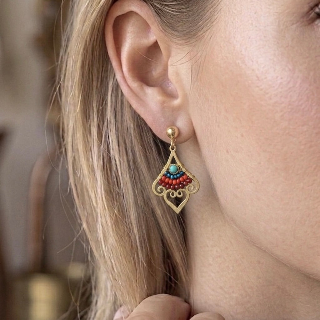 Handmade Earrings for Women, Beaded Earring, Cute Jewelry