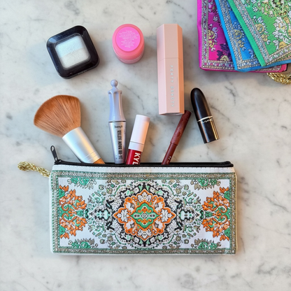 Handmade Pencil Case, Zipper Pouch, Fabric Make up Bag