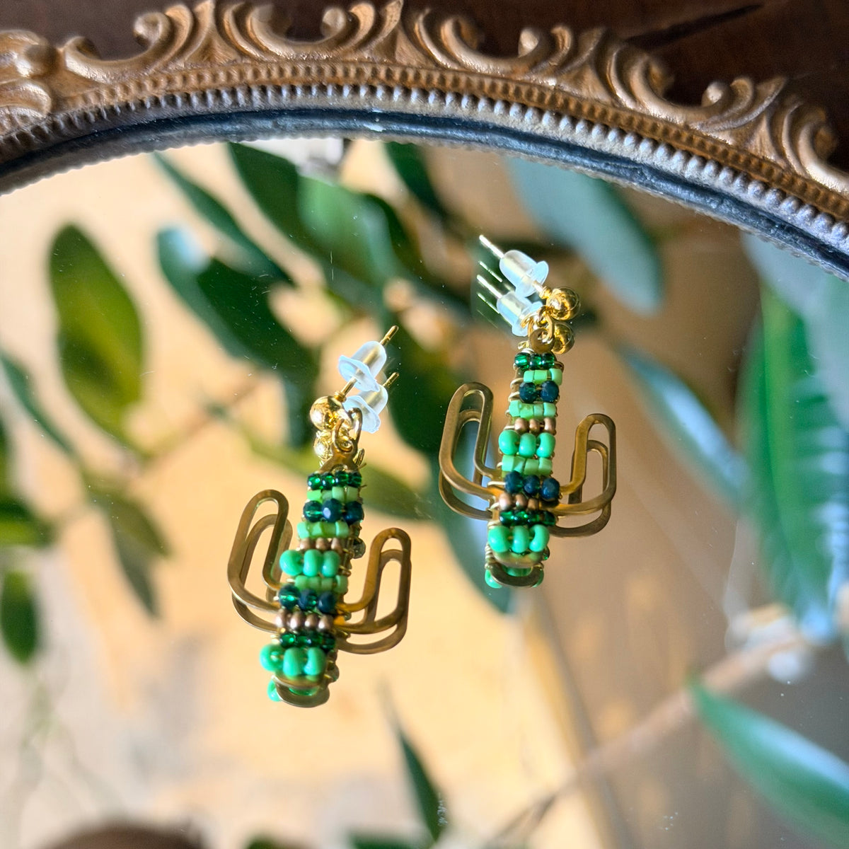 Cactus Earrings, Cute Earrings, Handmade Jewelry