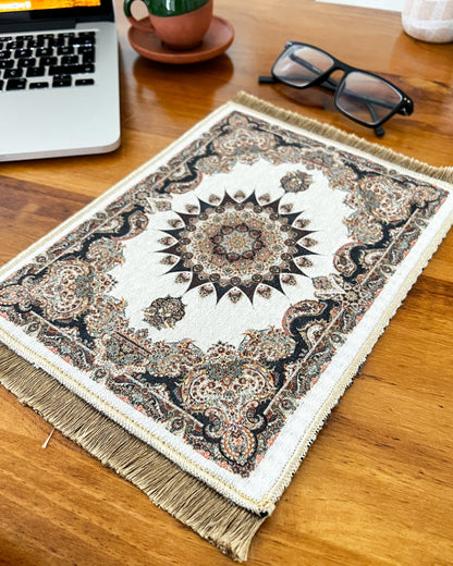 Turkish Miniature Rug, Carpet Mouse Pad, Boho Mouse Pad