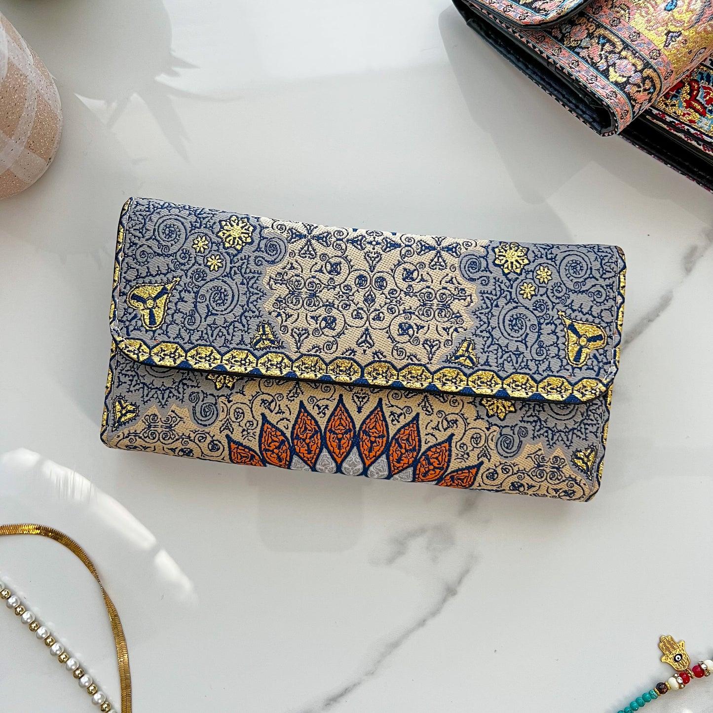 Handmade Wallet for Women, Bohemian Style Trifold Wallet