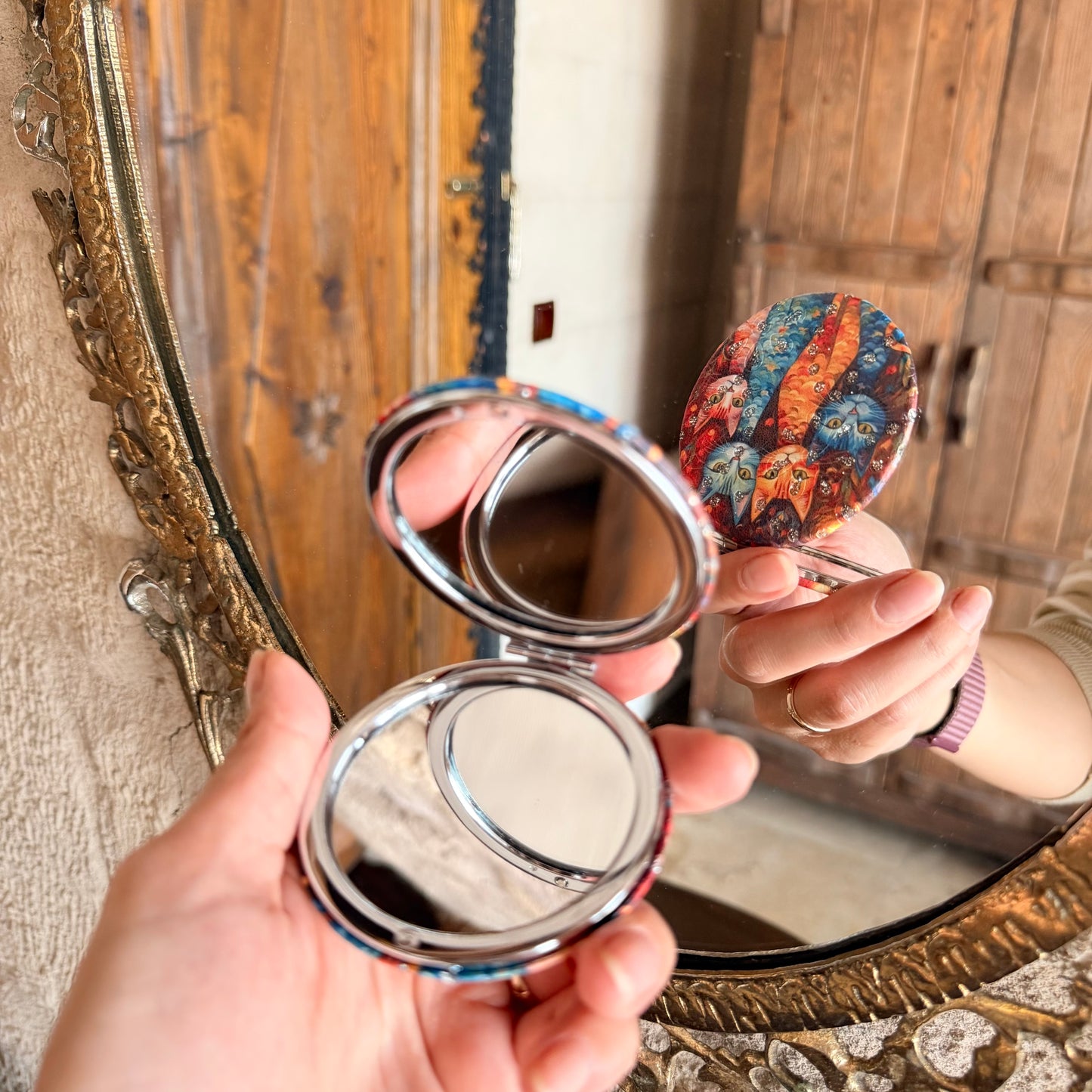 Pocket Mirror, Small Mirror, Cute Mirror, Make up Mirror