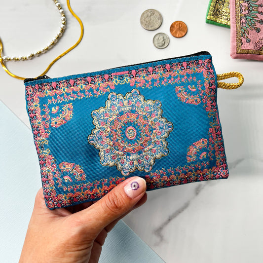 Handmade Coin Purse, Small Fabric Pouch, Cute Coin Purse