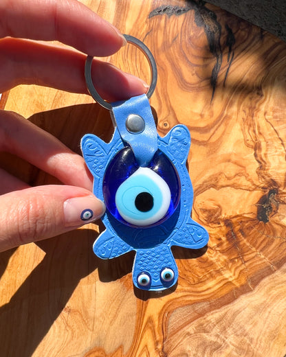 Turtle Keychain, Cute Keychain, Evil Eye Gift, Spiritual Gift