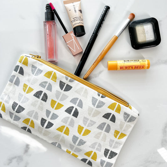 Handmade Pencil Case, Cotton Fabric Pouch, Makeup Bag