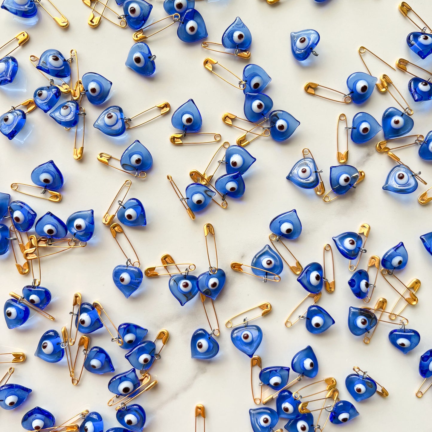 Evil Eye Pin, Heart Shaped Pin