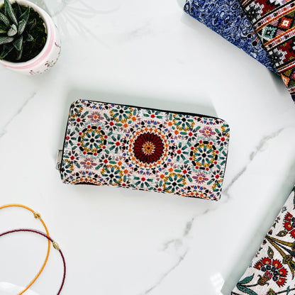 Handcrafted Woven Fabric Wallet, Bohemian Style Walllet, Women's Wallet