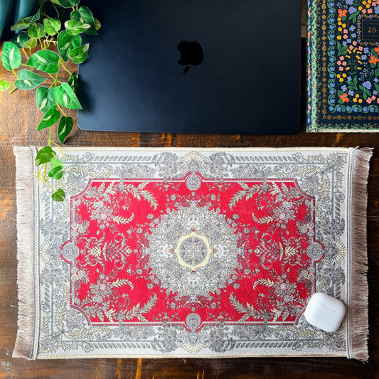 Boho Office Decor, Cute Desk Pat, Turkish Rug Mousepad