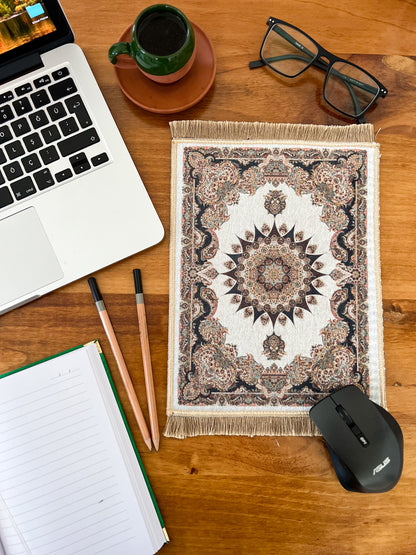 Turkish Miniature Rug, Carpet Mouse Pad, Boho Mouse Pad