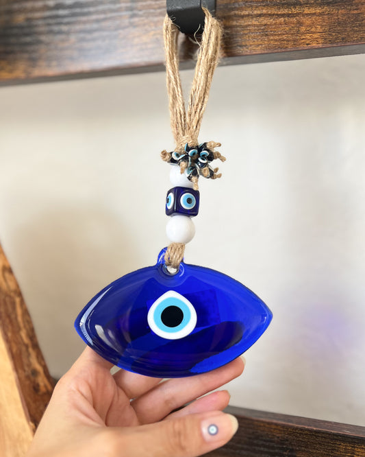 Turkish Evil Eye Wall Decor, Glass Evil Eye, Handmade Wall Decor