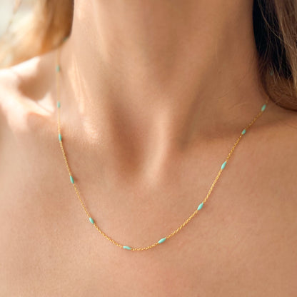 Boho Necklace, Minimalist 925 Silver Necklace