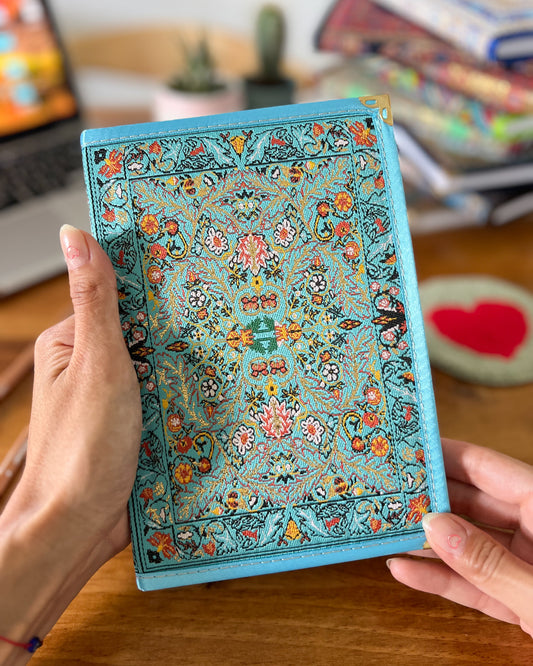 Turquoise Notebook, Handmade Journal, Cute Gifts for Women