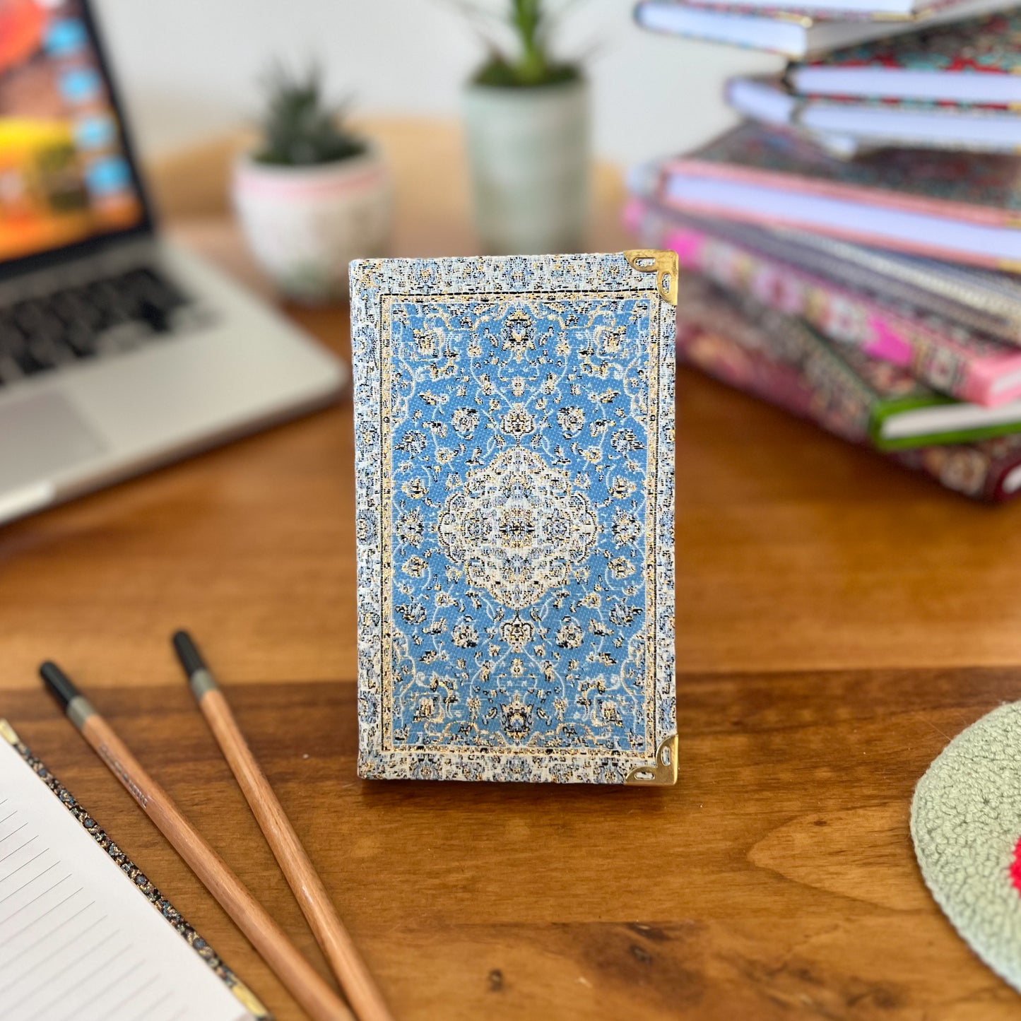 Blue Notebook, Cute Small Gift for Women