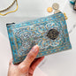 Handmade Zipper Pouch, Boho Coin Purse