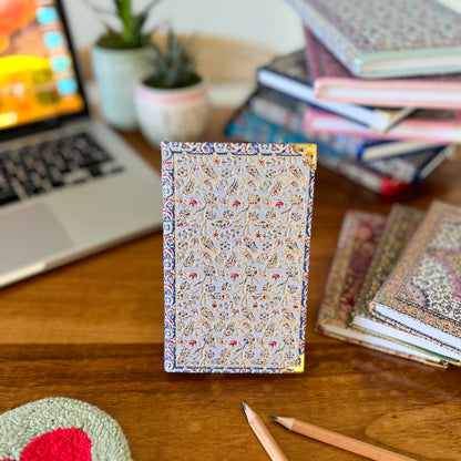 Cute Floral Notebook, Boho Small Journal