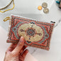 Rug Design Coin Purse, Fabric Pouch