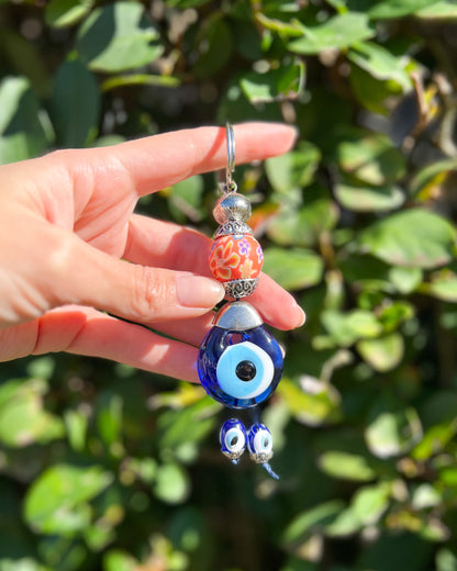 Evil Eye Keychain, Handmade Boho Keychain, Cute Keychain