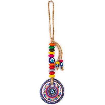 Small Evil Eye Wall Hanging, Colorful Wall Decor