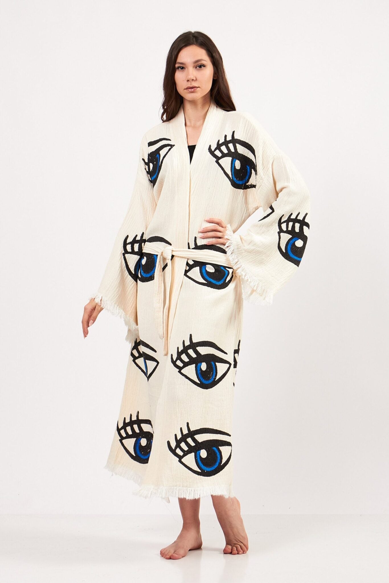 %100 Cotton Boho Kaftan/Kimono/Bathrobe