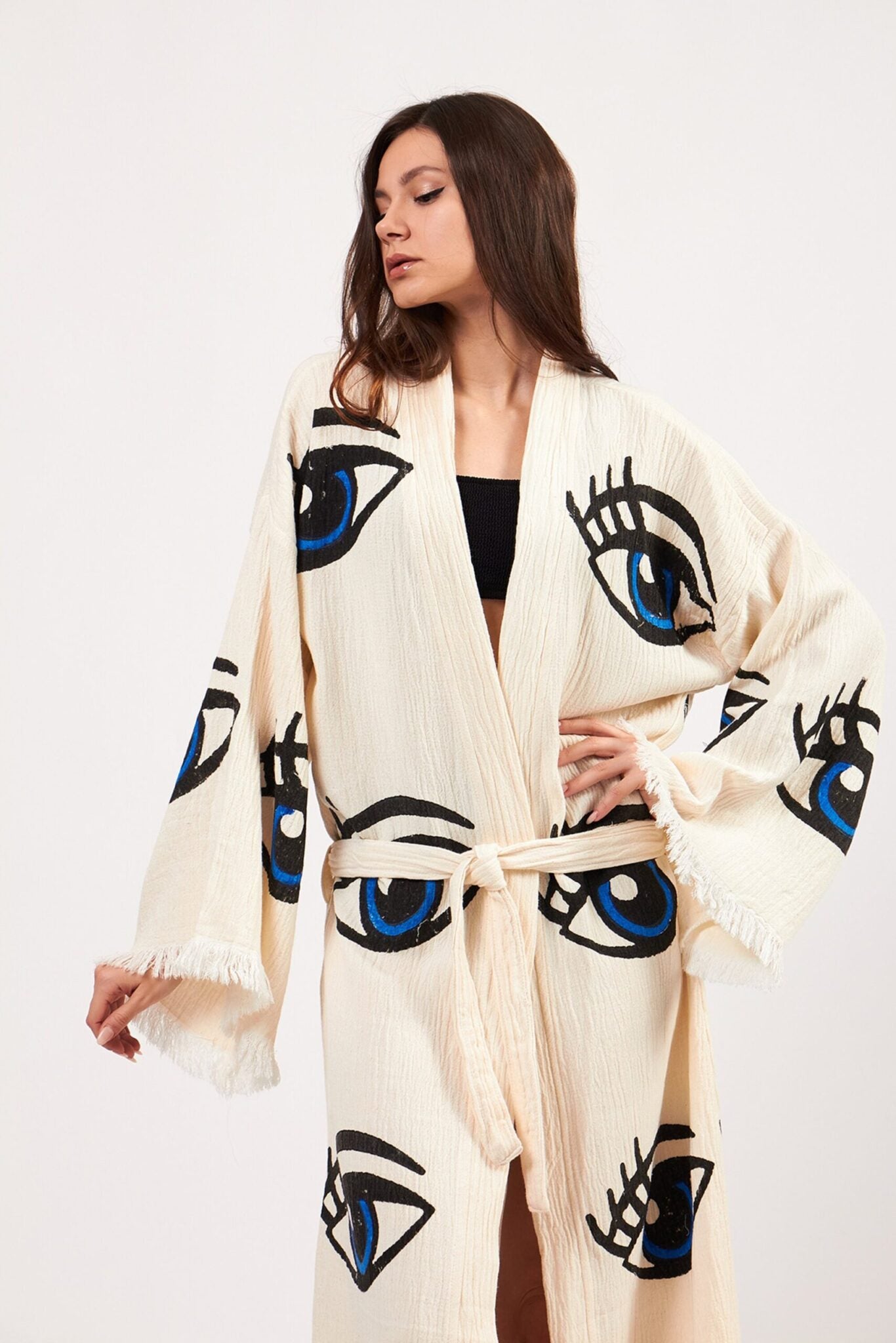 %100 Cotton Boho Kaftan/Kimono/Bathrobe