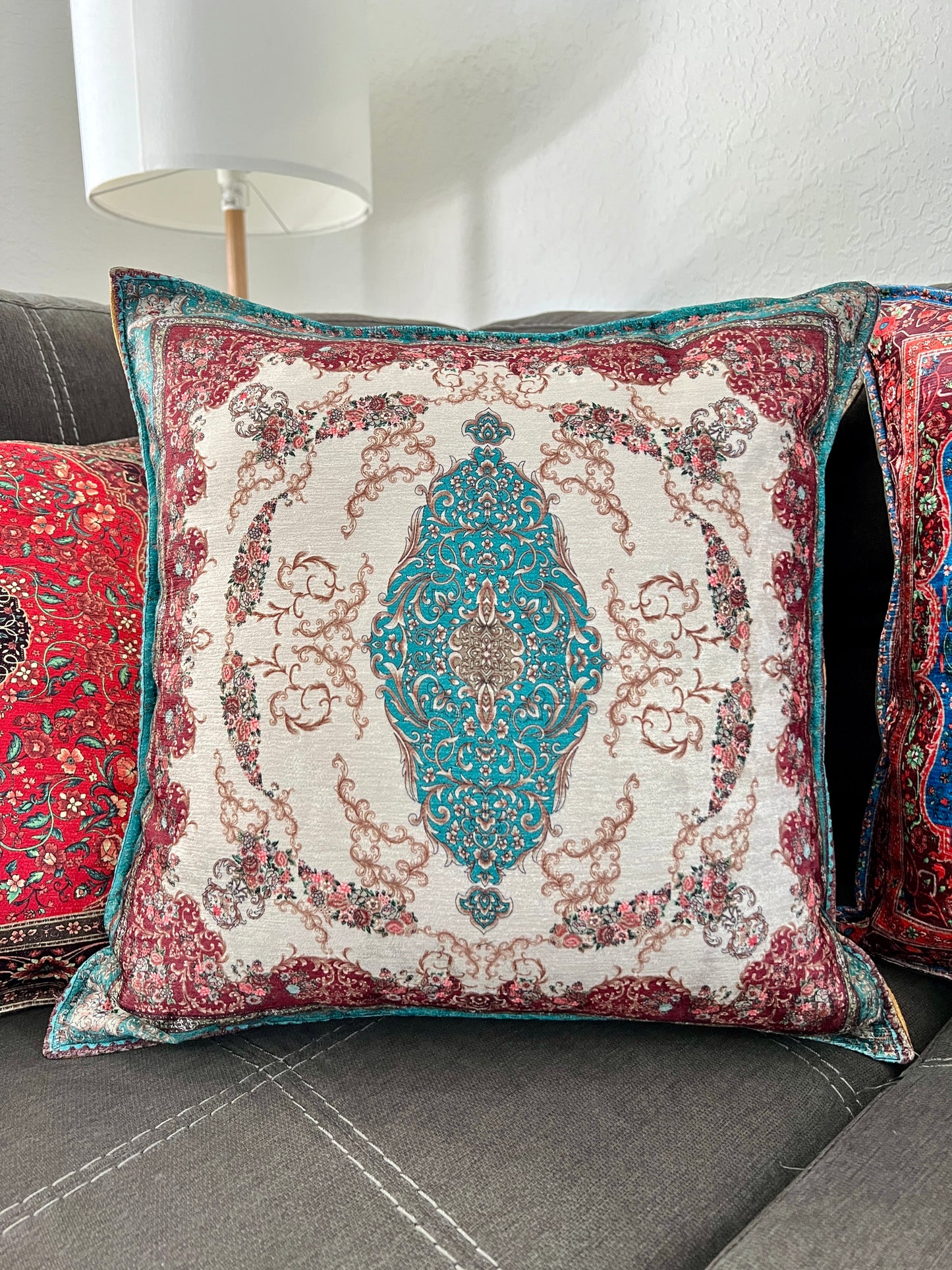 Rug Design Pillow Cover, Handmade Pillow Cases, Boho Pillows