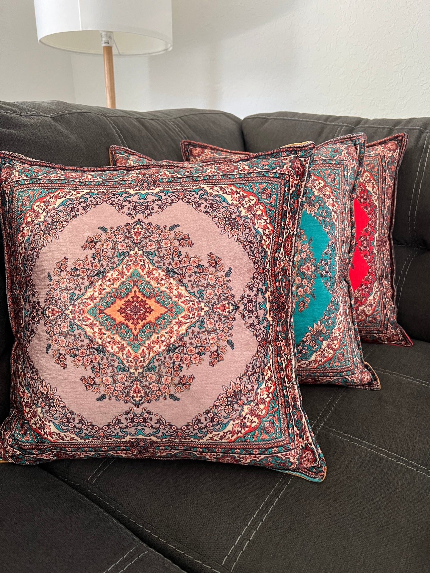 Boho Handmade Pillow Covers, 18x18 Decorative Throw Pillow