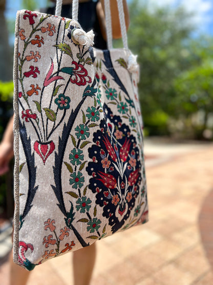 Floral Bag for Women, Handmade Shoulder Bag