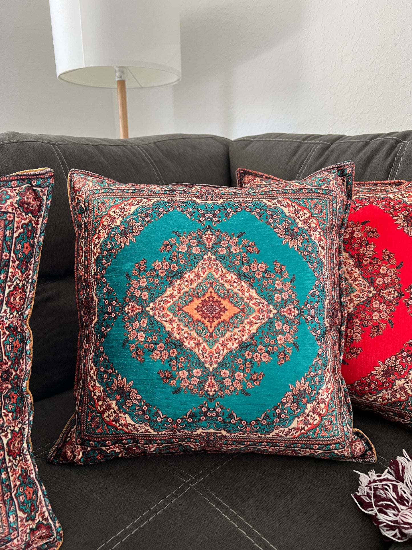 Boho Handmade Pillow Covers, 18x18 Decorative Throw Pillow