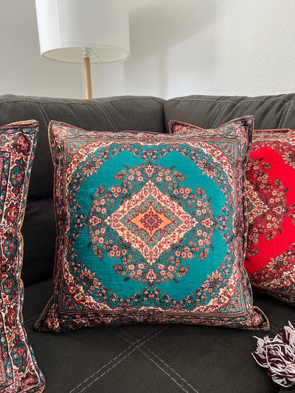 Boho Handmade Pillow Covers, 18x18 Decorative Throw Pillow