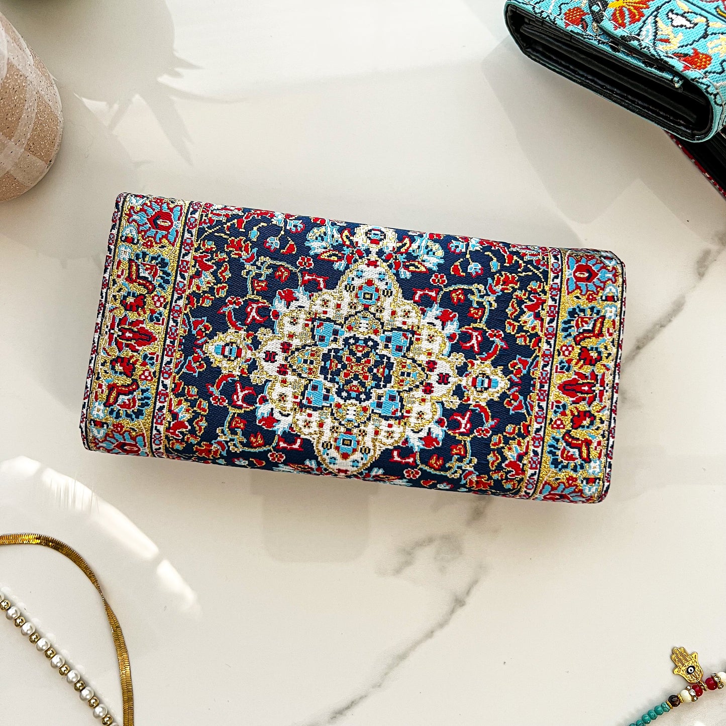 Boho Wallet for Women, Handcrafted Vegan Wallet Women