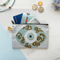 Evil Eye Coin Purse, Boho Zipper Pouch, Handmade Coin Purse