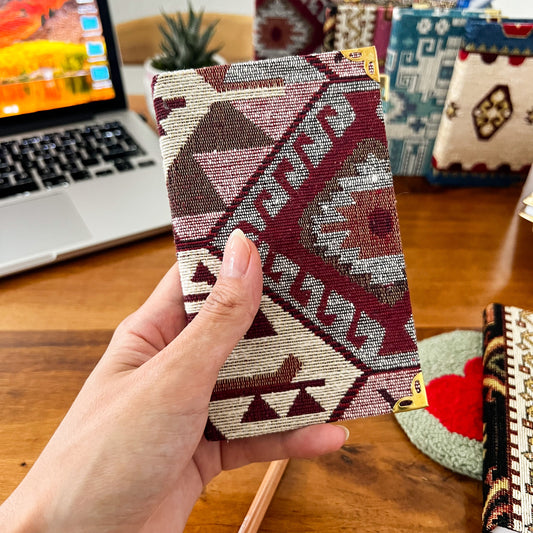 Small Fabric Notebook, Handmade Boho Journal, Cute Notebook