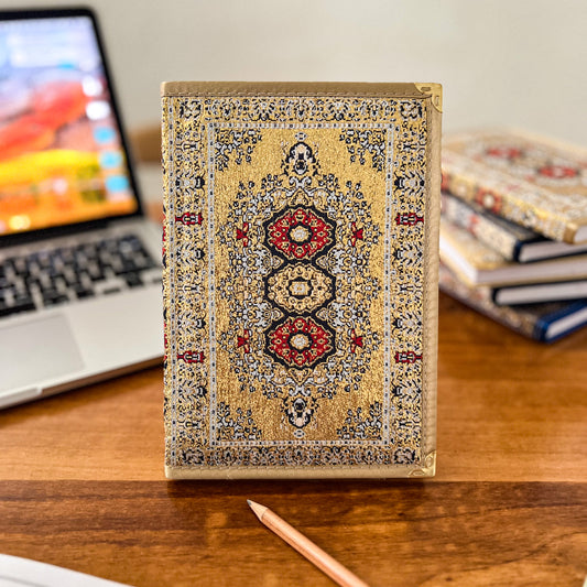 Boho Large Notebook, Handmade Fabric Journal, Cute Notebook