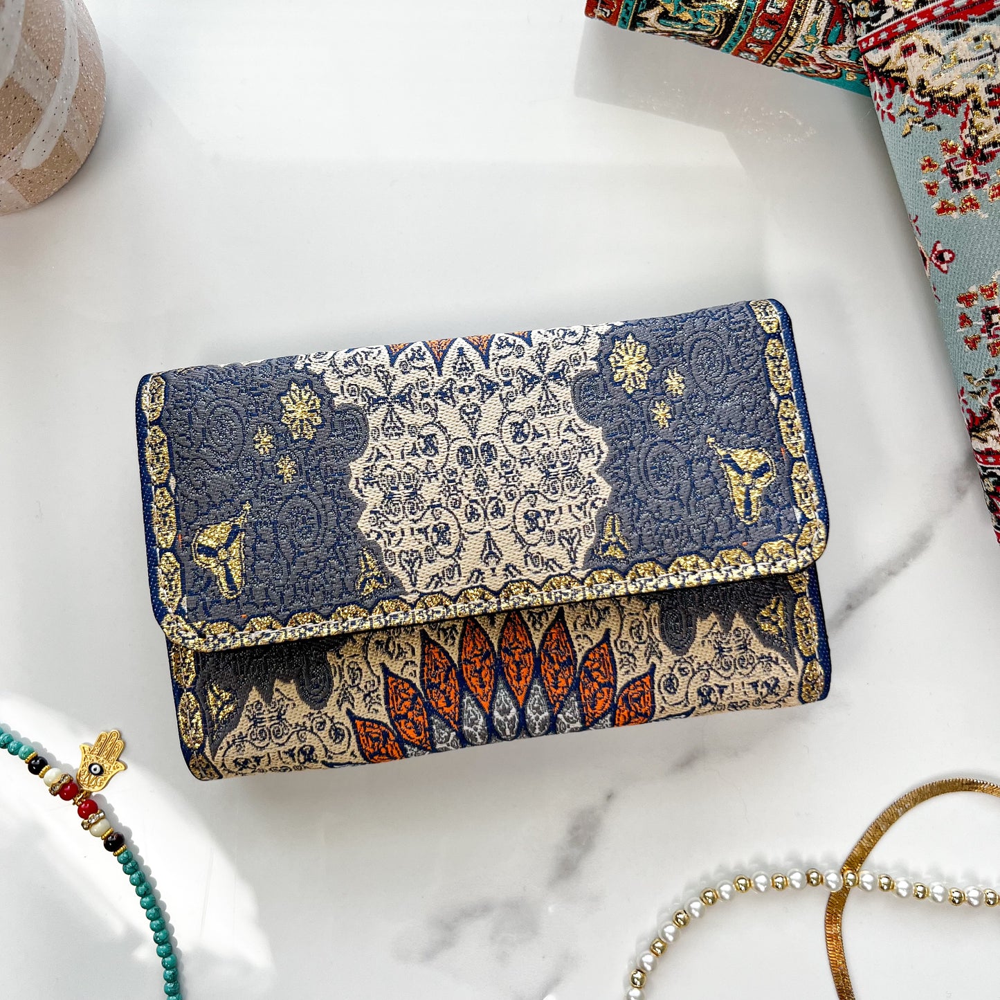 Boho Wallet for Women, Rug Design Wallet, Bohemian Accessory