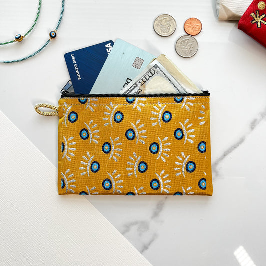 Cute Coin Purse, Handmade Coin Purse, Boho Zipper Pouch