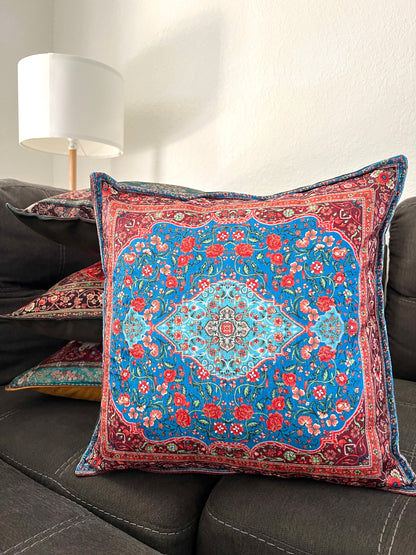 Handmade Boho Pillow Cover 18 x 18, Throw Pillow Case