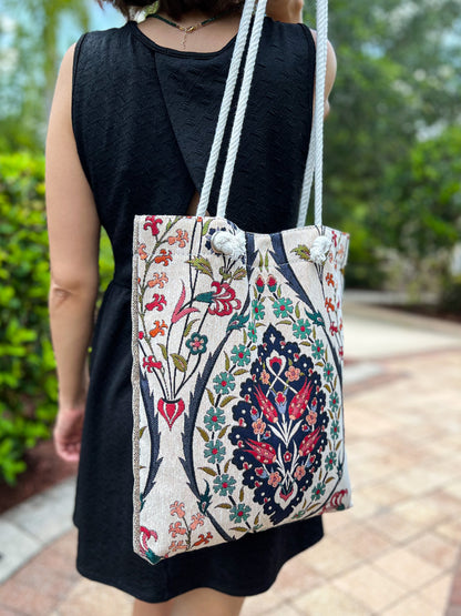 Floral Bag for Women, Handmade Shoulder Bag