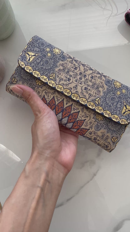 Handmade Wallet for Women, Bohemian Style Trifold Wallet