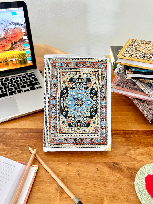 Large Notebook, Boho Journal, Carpet Notebook