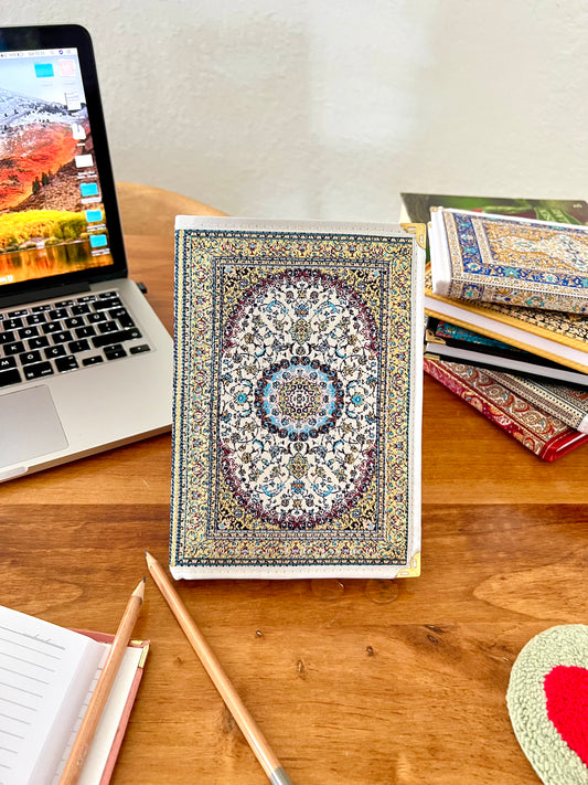 Large Notebook, Boho Journal, Carpet Design Notebook